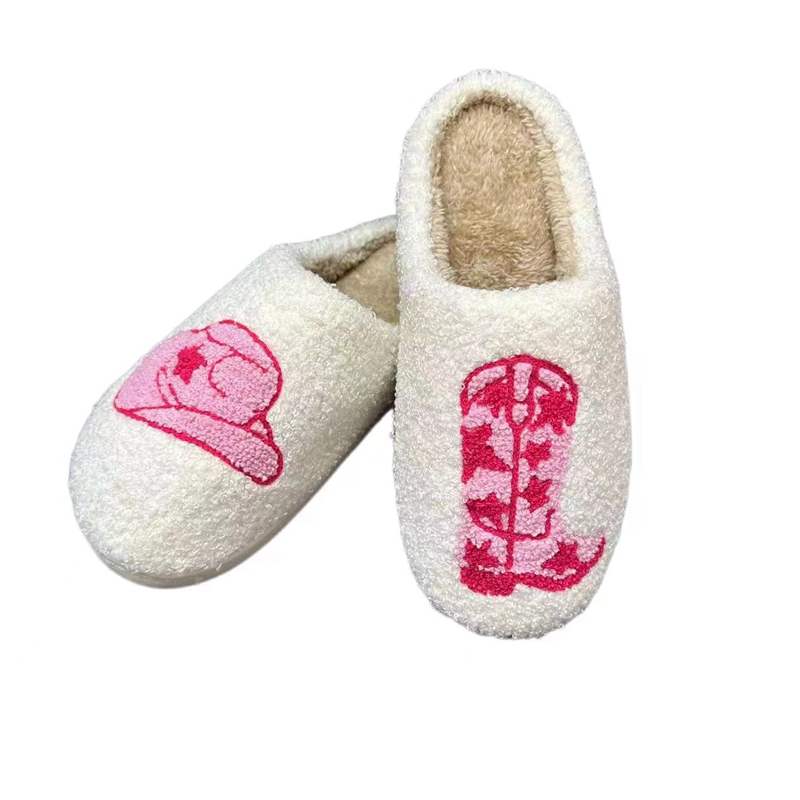 Women’s Cowgirl Rodeo Winter Indoor Plush Slipper