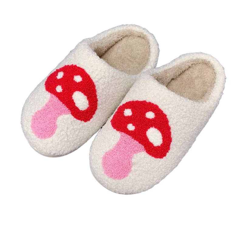 Women’s  Cute Mushroom Winter Indoor Plush Slipper