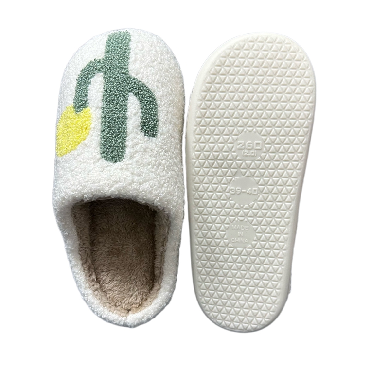 Adults’ Fashion Cactus Winter Indoor Plush Slipper