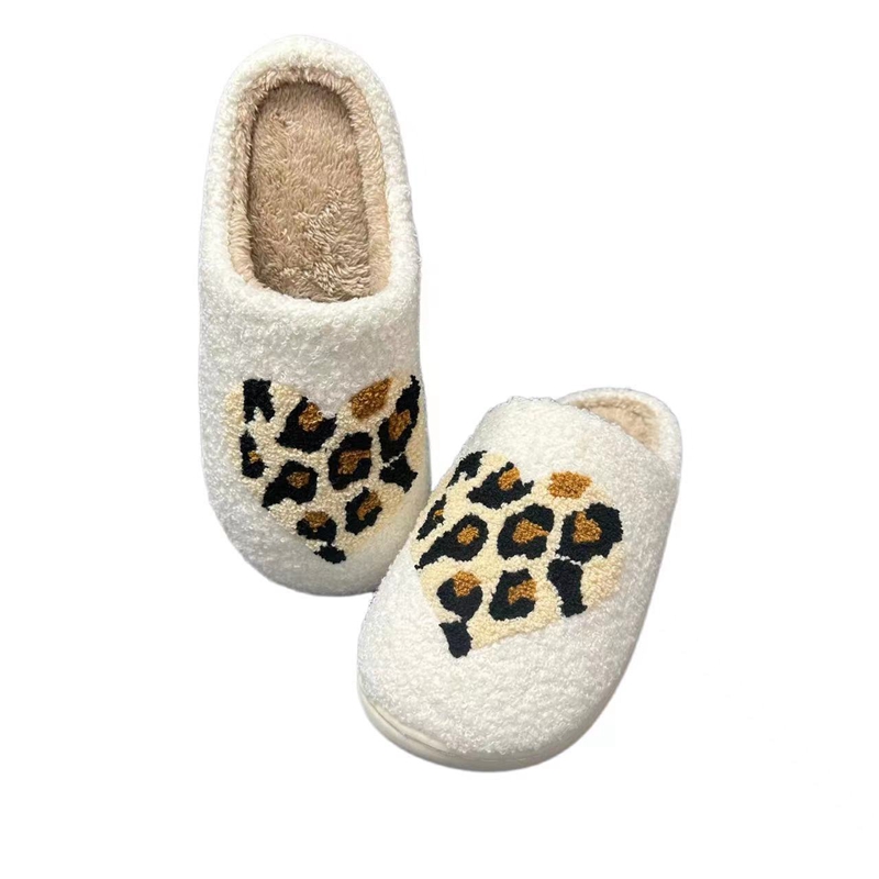 Adults’ Leopard Love Winter Indoor Plush Slipper