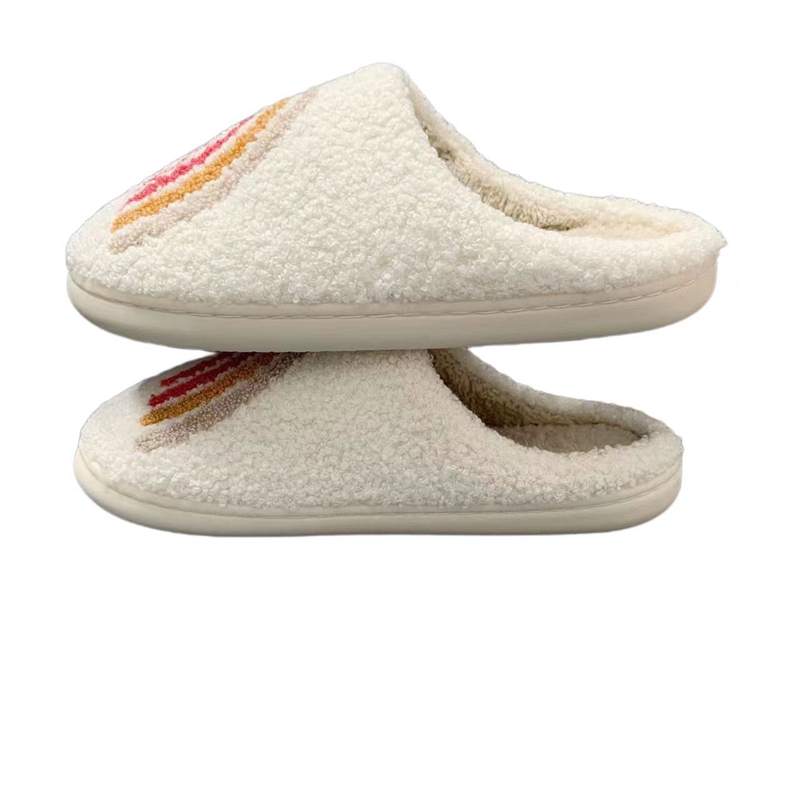 Women’s  Cute Rainbow Winter Indoor Plush Slipper