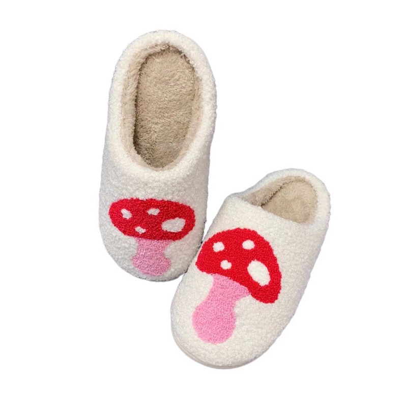 Women’s  Cute Mushroom Winter Indoor Plush Slipper