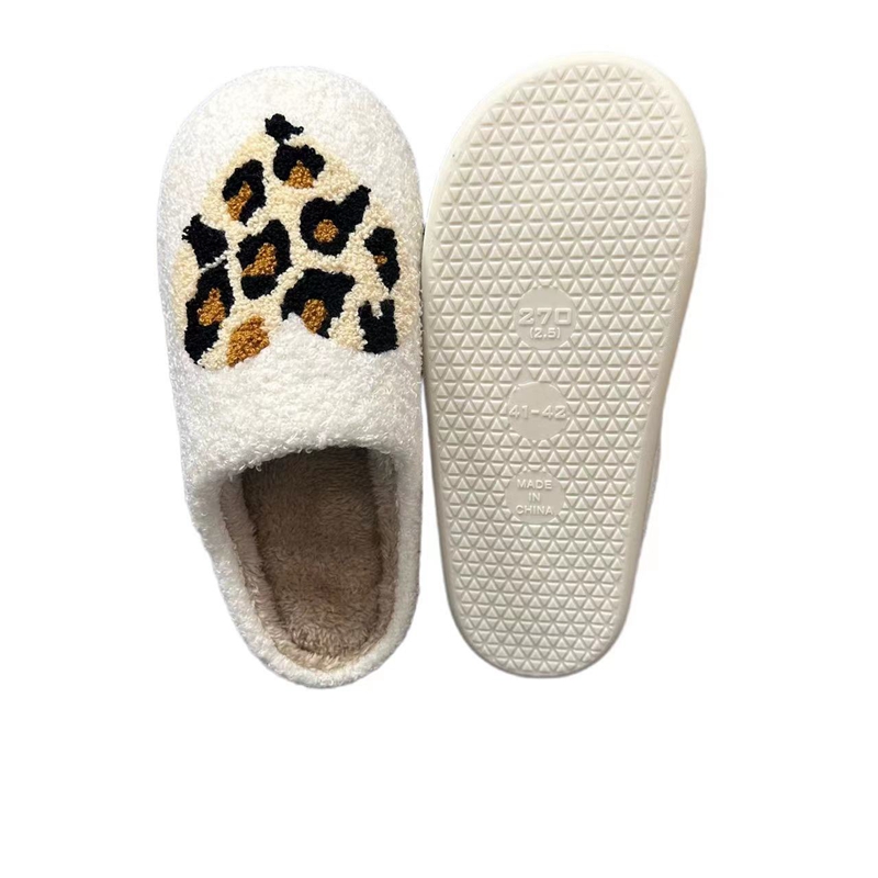 Adults’ Leopard Love Winter Indoor Plush Slipper