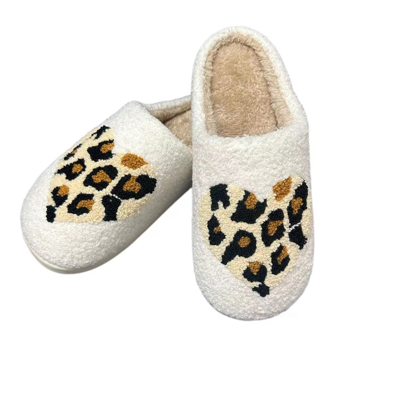 Adults’ Leopard Love Winter Indoor Plush Slipper