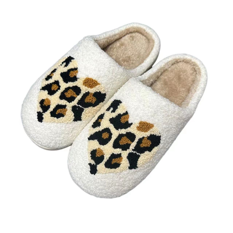 Adults’ Leopard Love Winter Indoor Plush Slipper