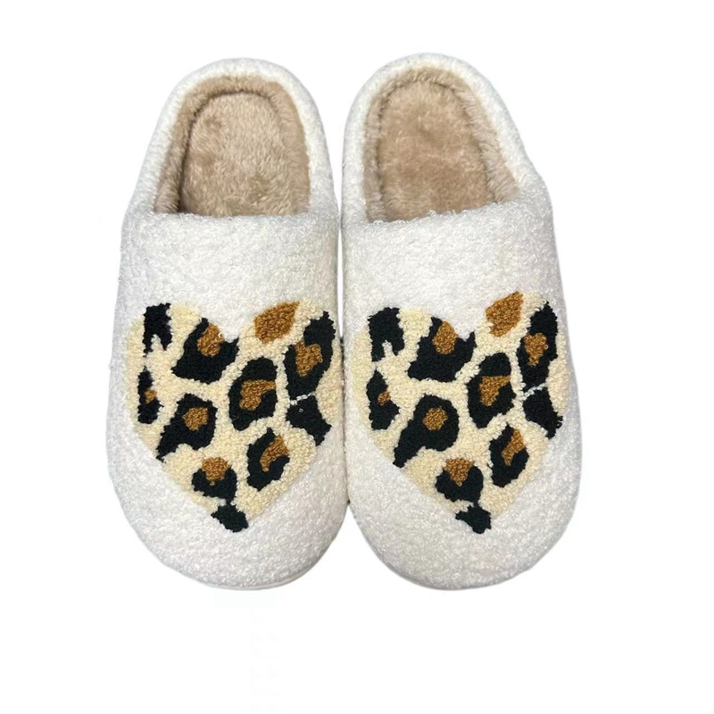Adults’ Leopard Love Winter Indoor Plush Slipper